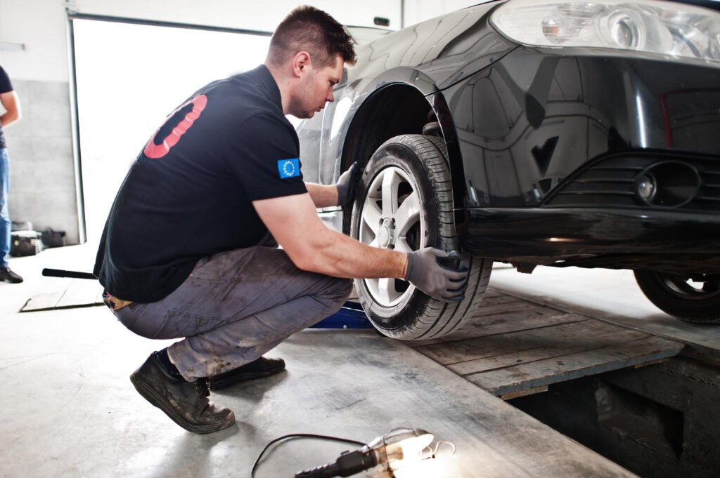 mobile tyre itting
